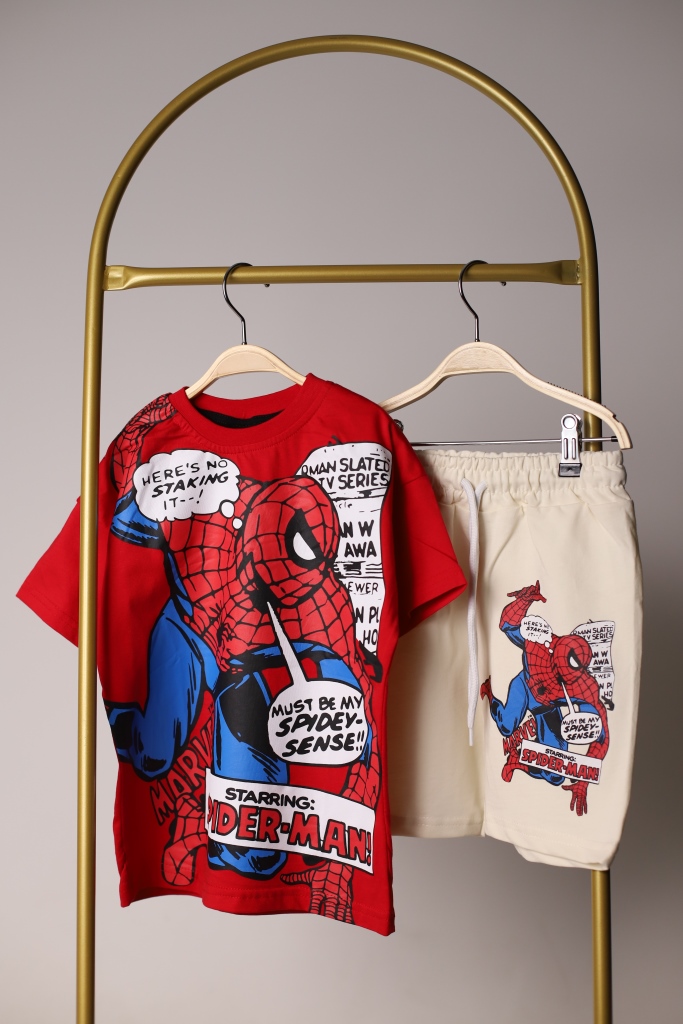 Starring Spiderman Şortlu Takım