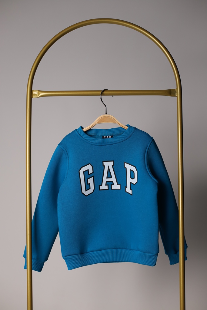 Mavi Gap Baskılı Sweatshirt