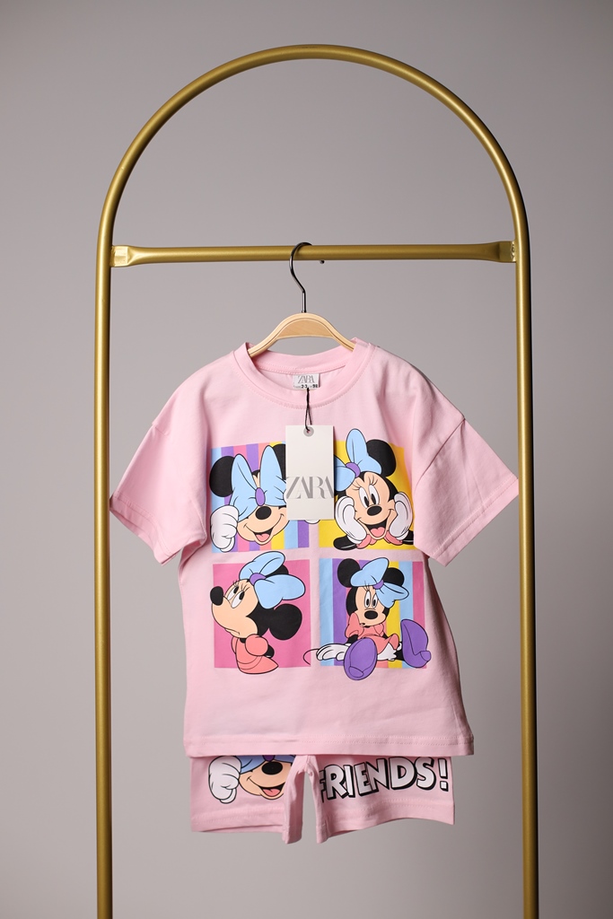 Disney Friends Pembe Şortlu Takım