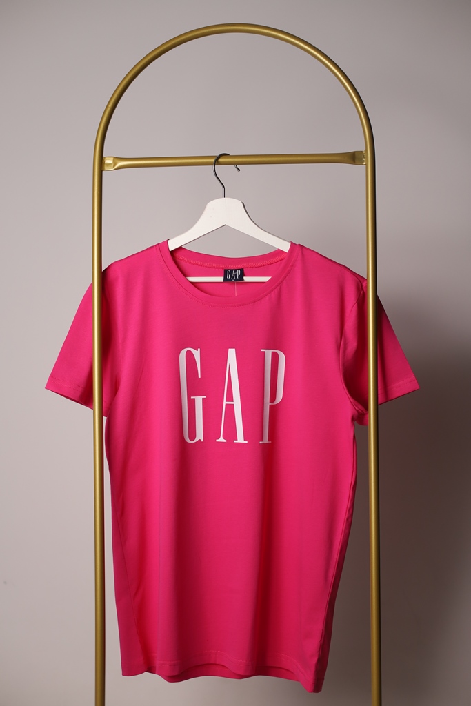 Pembe Gap Baskılı Yetişkin T-Shirt