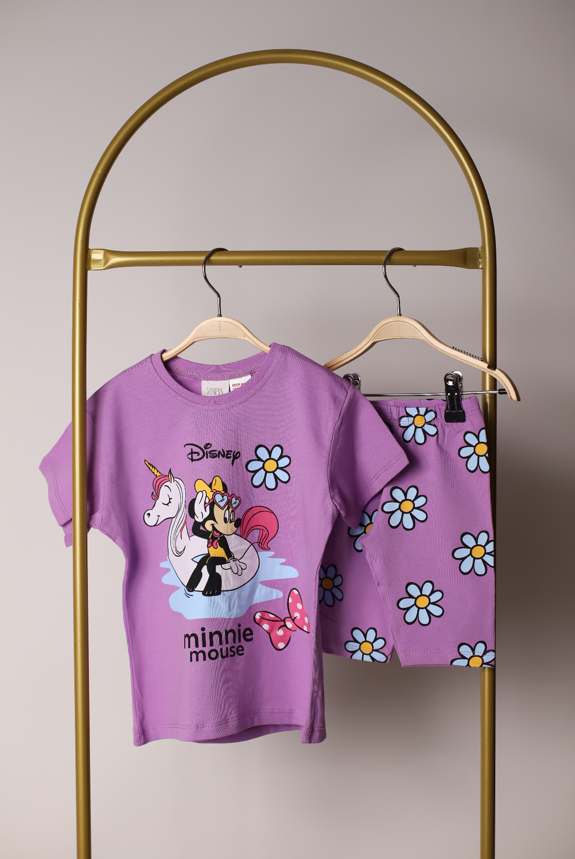 Unicorn Minnie Detaylı Şortlu Takım