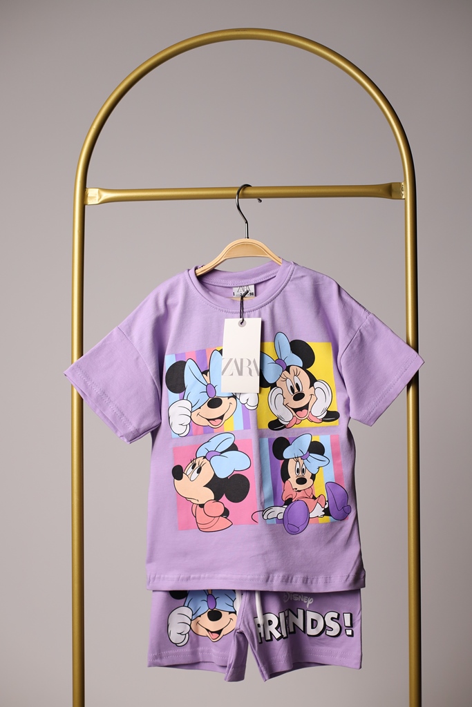 Disney Friends Mor Şortlu Takım