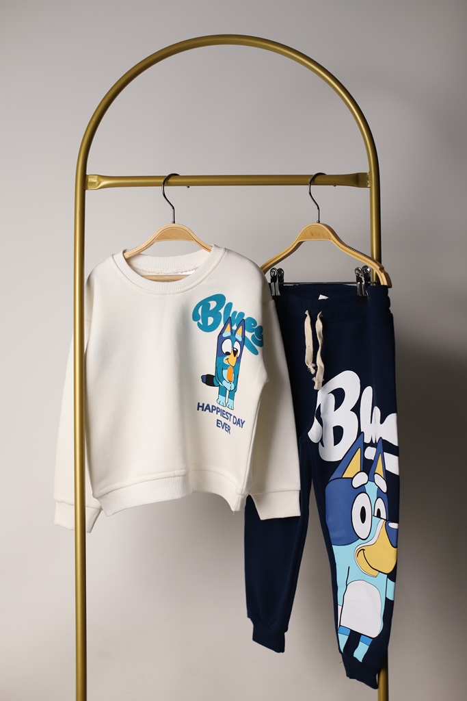 Bluey Sırt Baskılı Eşofman Takımı