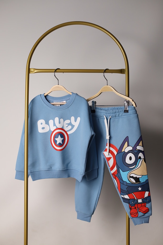 Captain Bluey Mavi Eşofman Takımı
