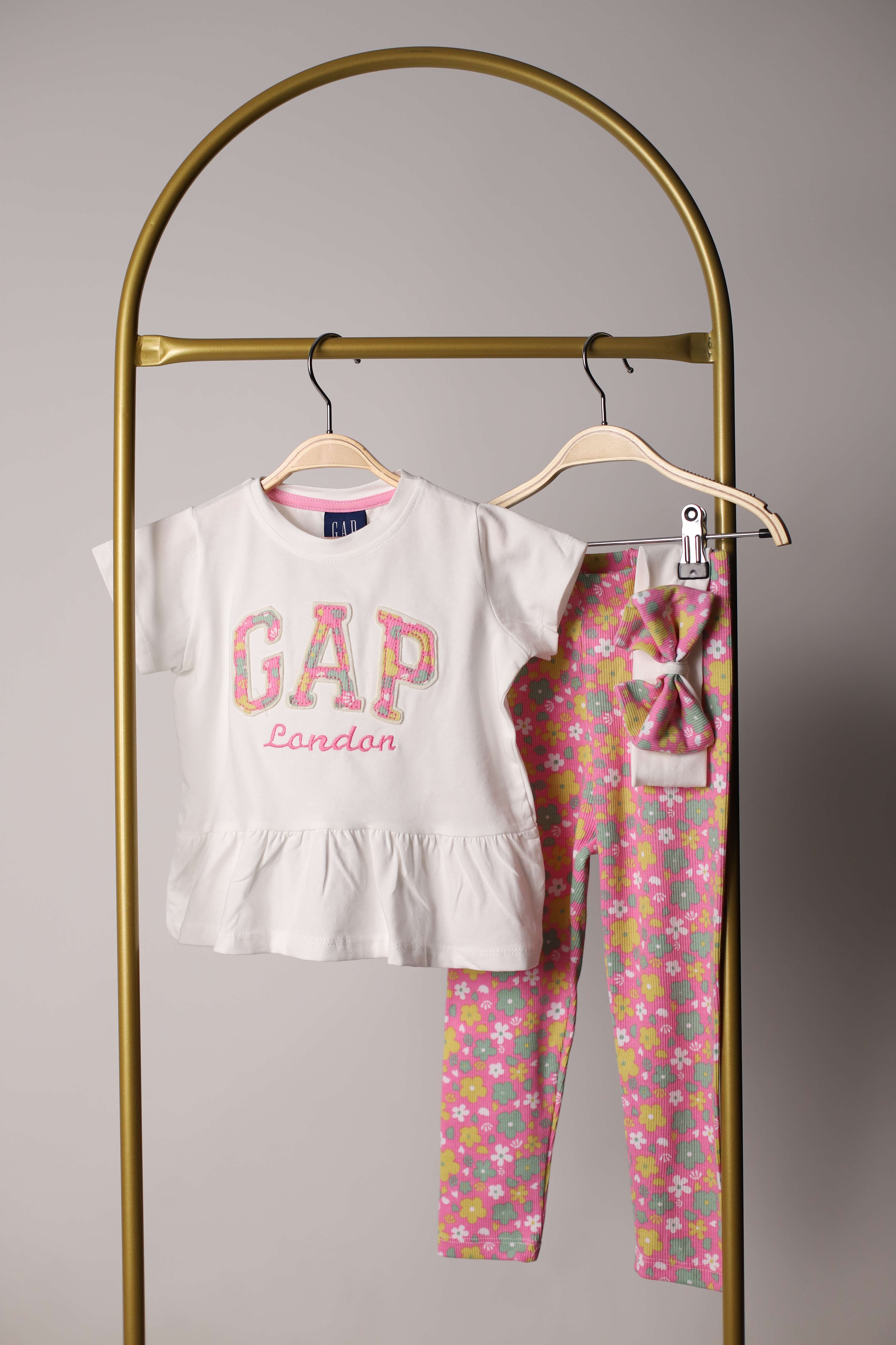 Çiçekli Gap Bandana Detaylı Fitilli Takım