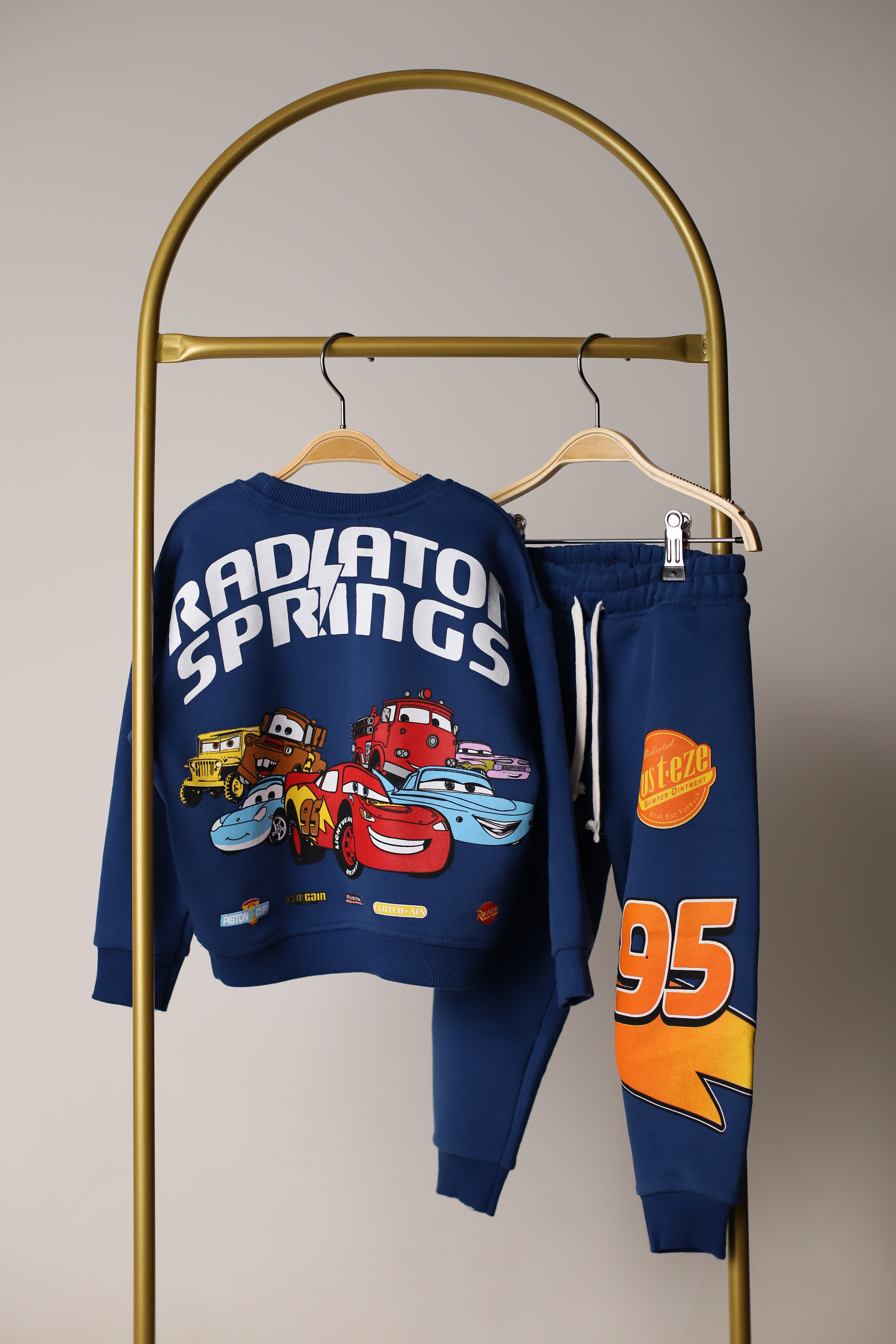Disney Cars Sırt Baskılı Lacivert Eşofman Takımı