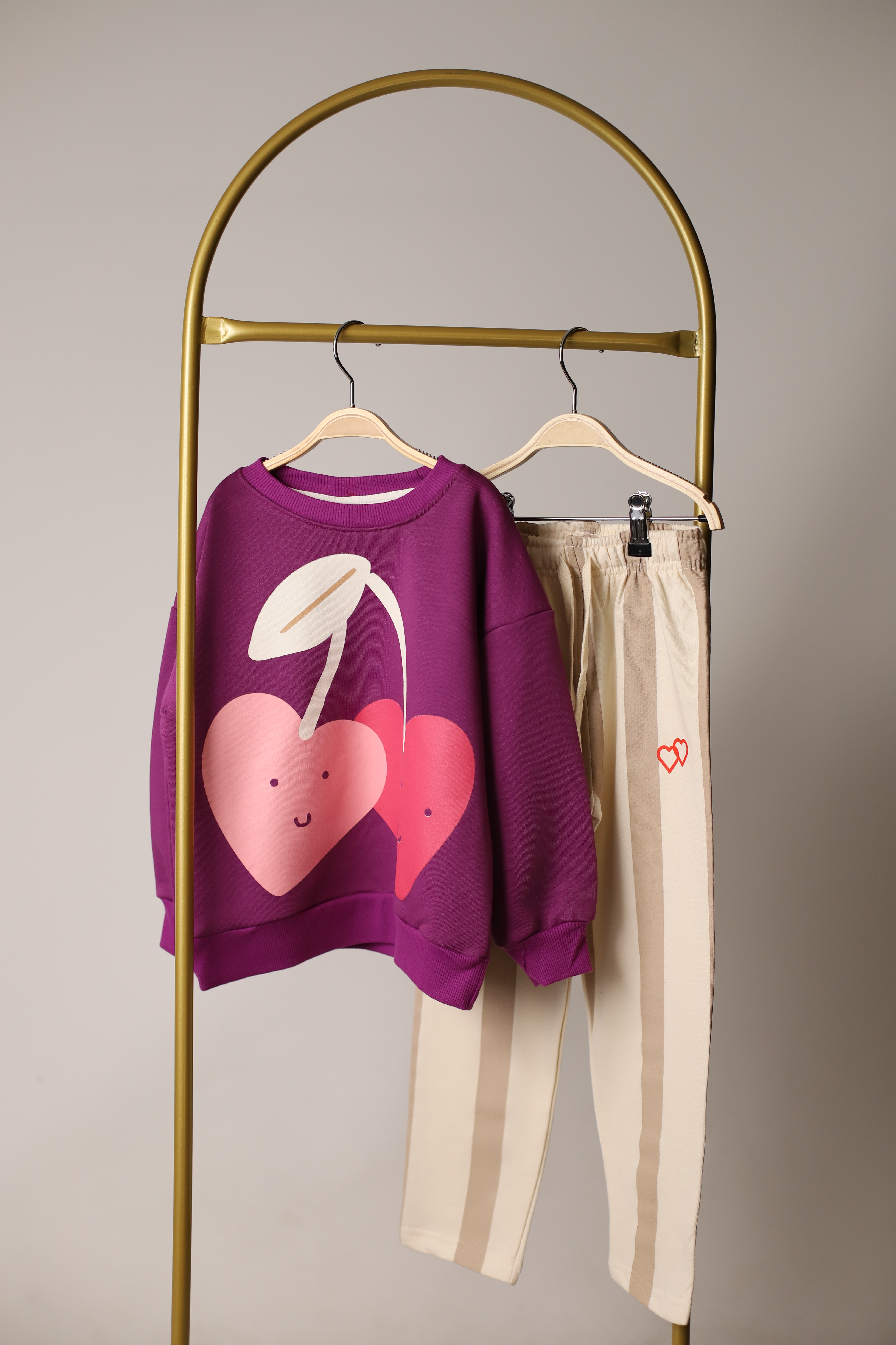 Love Cherry Mor Eşofman Takımı