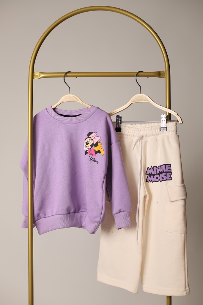 Mor Minnie Mouse Eşofman Takımı