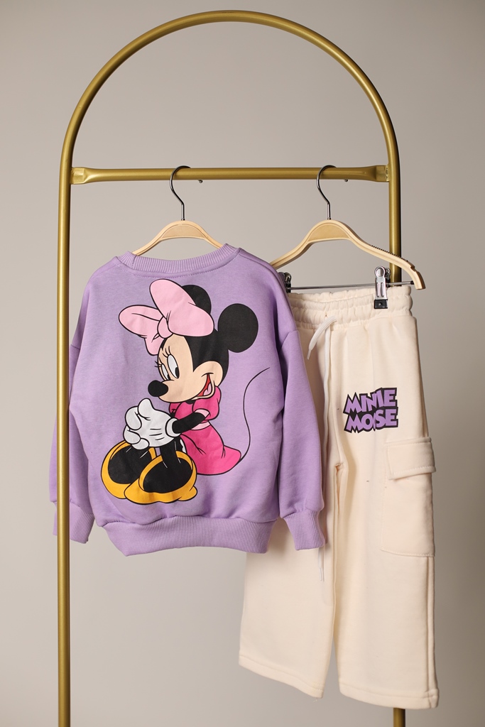 Mor Minnie Mouse Eşofman Takımı