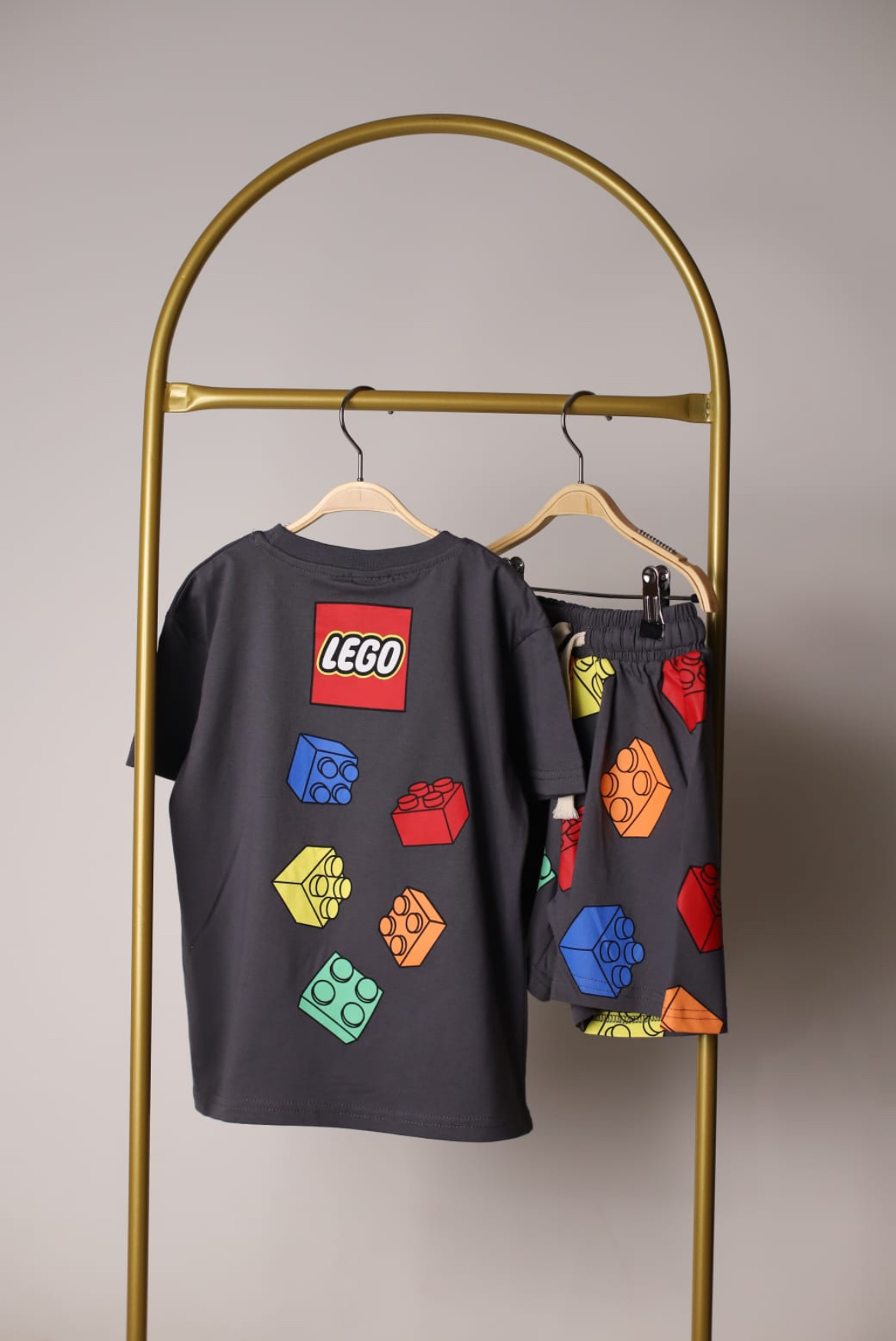 Antrasit Lego Şortlu Takım