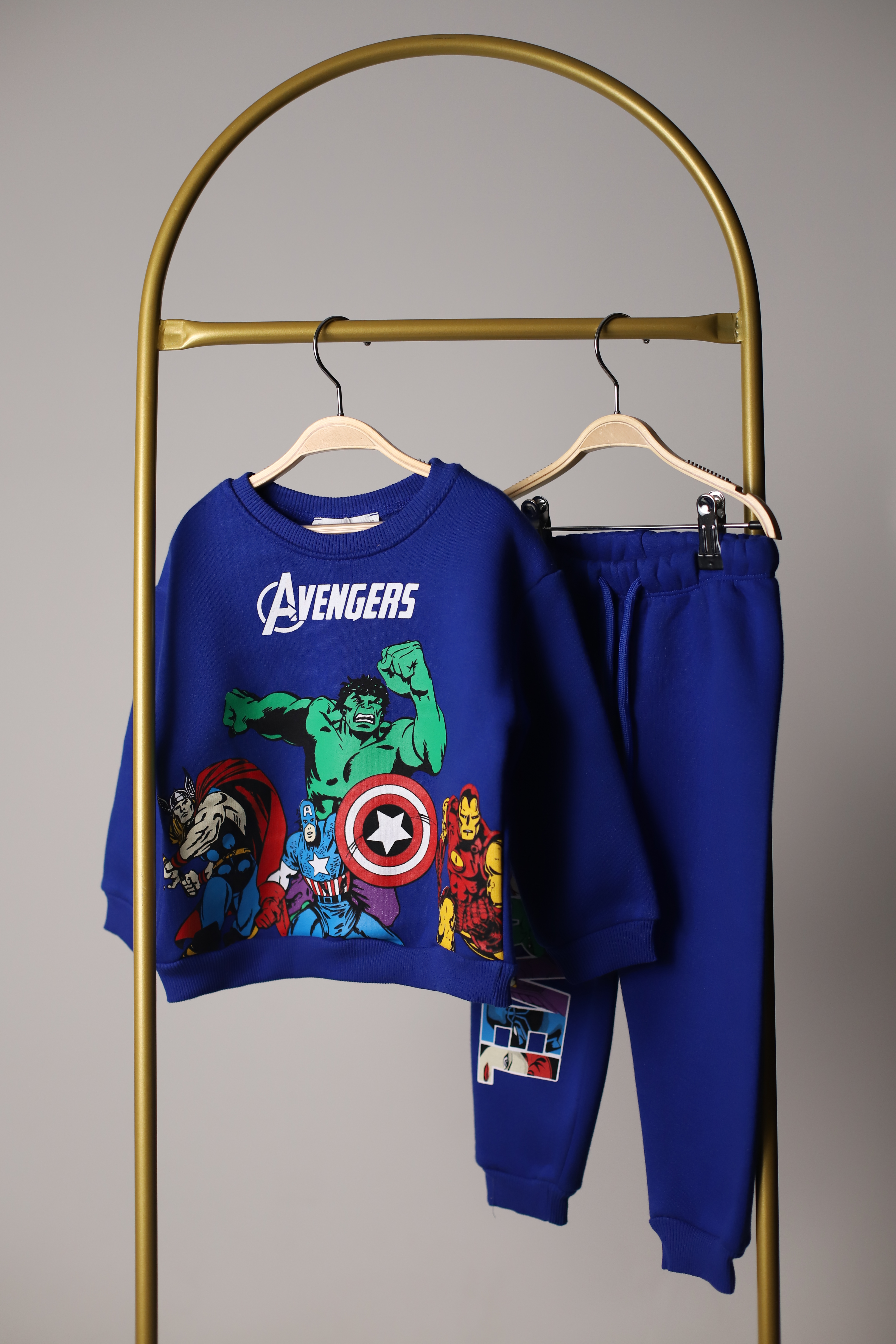 Mavi Marvel Sırt Baskılı Eşofman Takımı