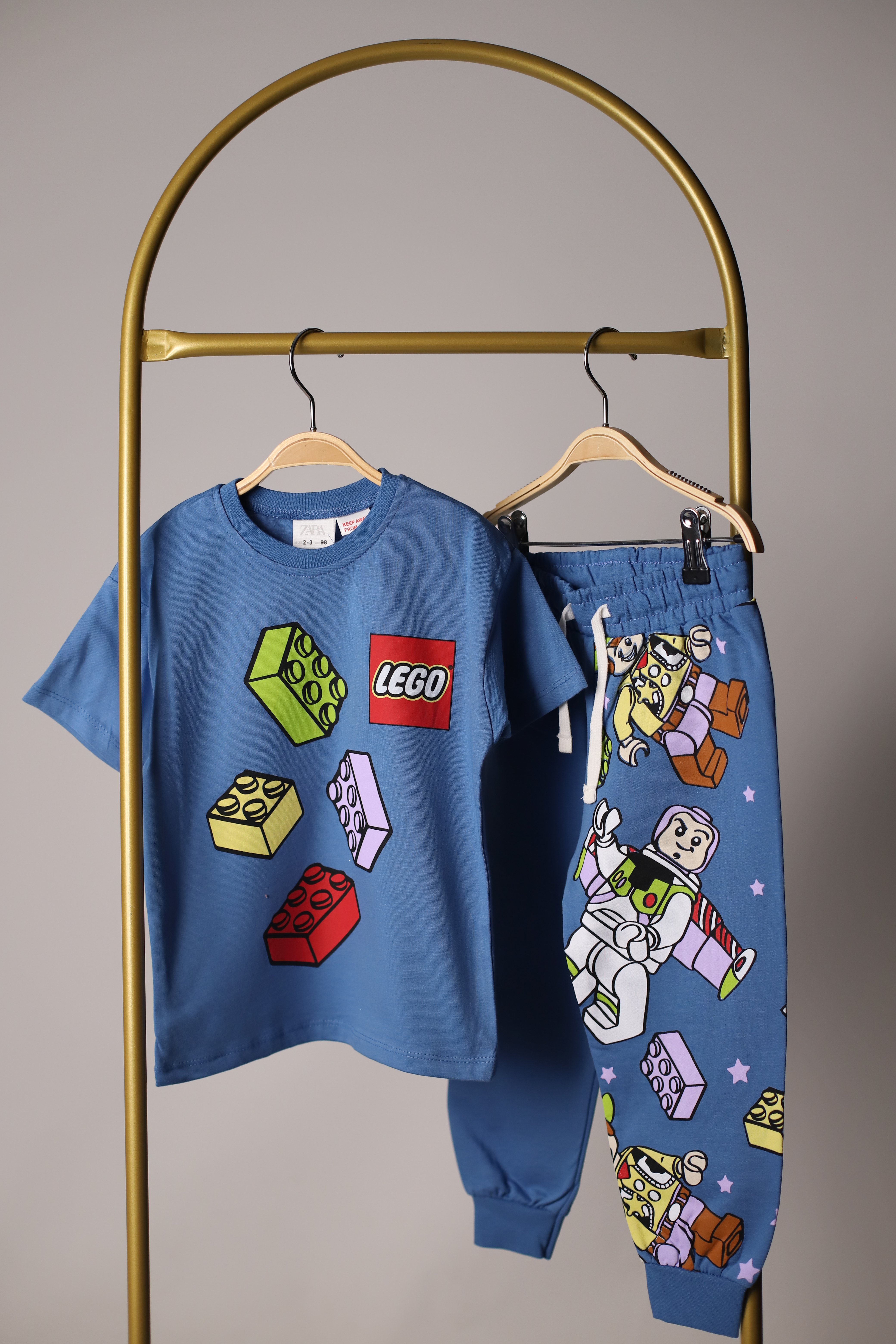 Mavi Sırt Baskılı Lego Play Eşofman Takımı