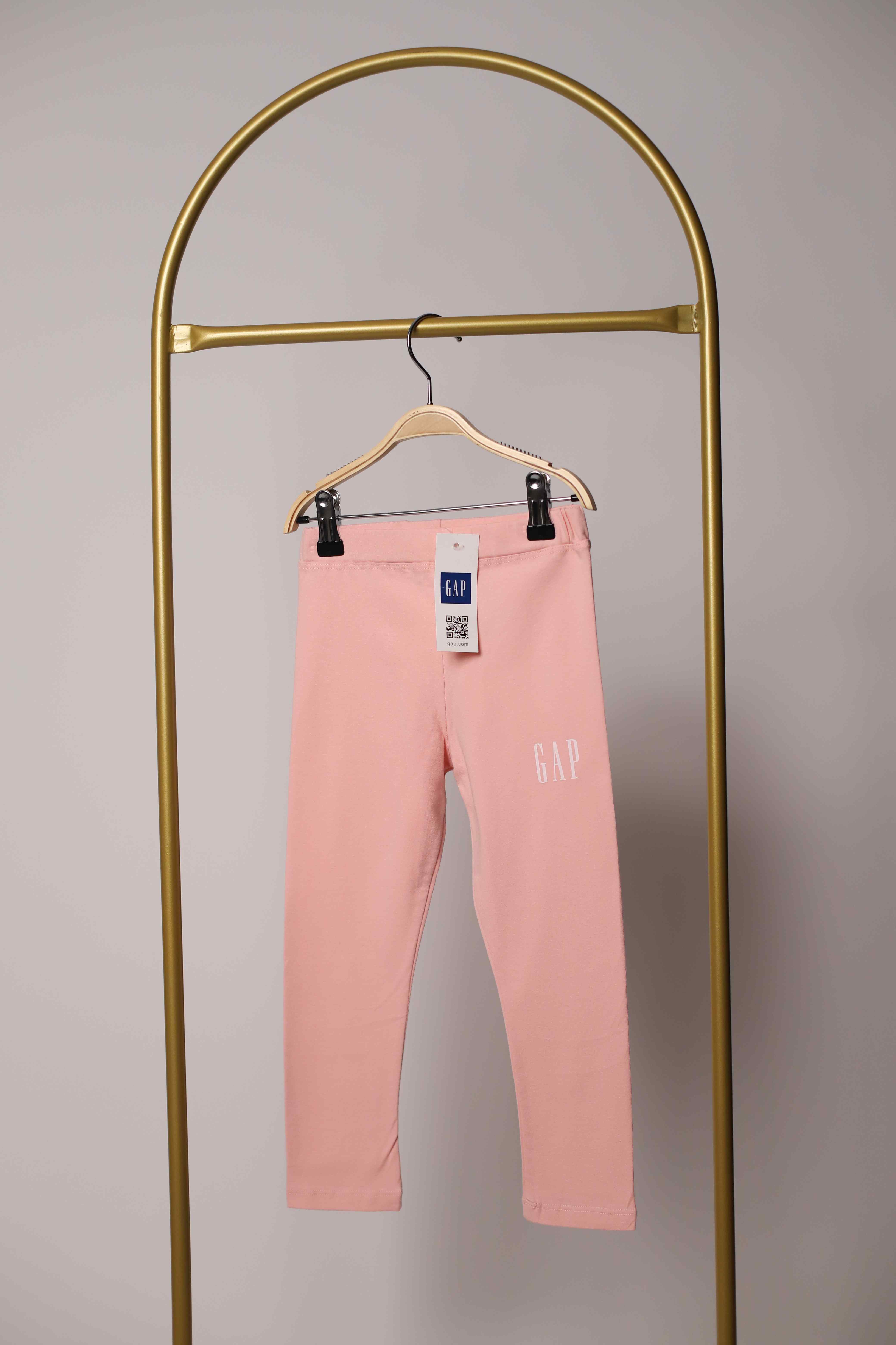 Beyaz Gap Açık Pembe Baskılı Uzun Taytlı Takım
