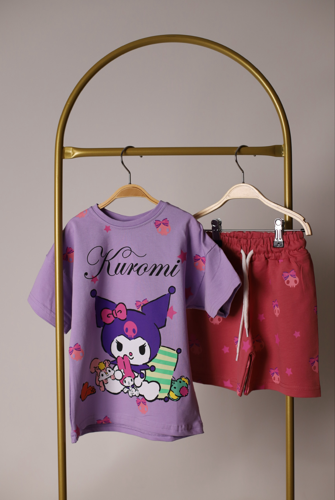 Renkli Kuromi Şortlu Takım