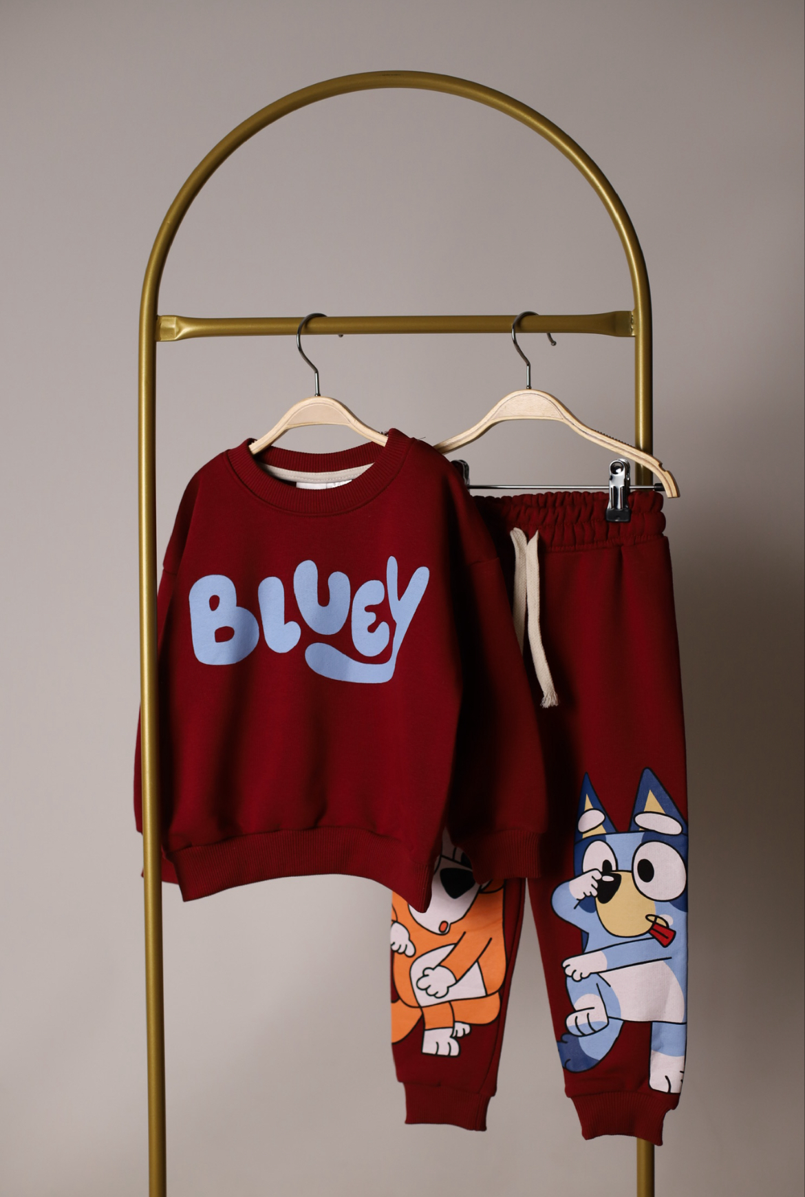 Bordo Bluey Eşofman Takımı