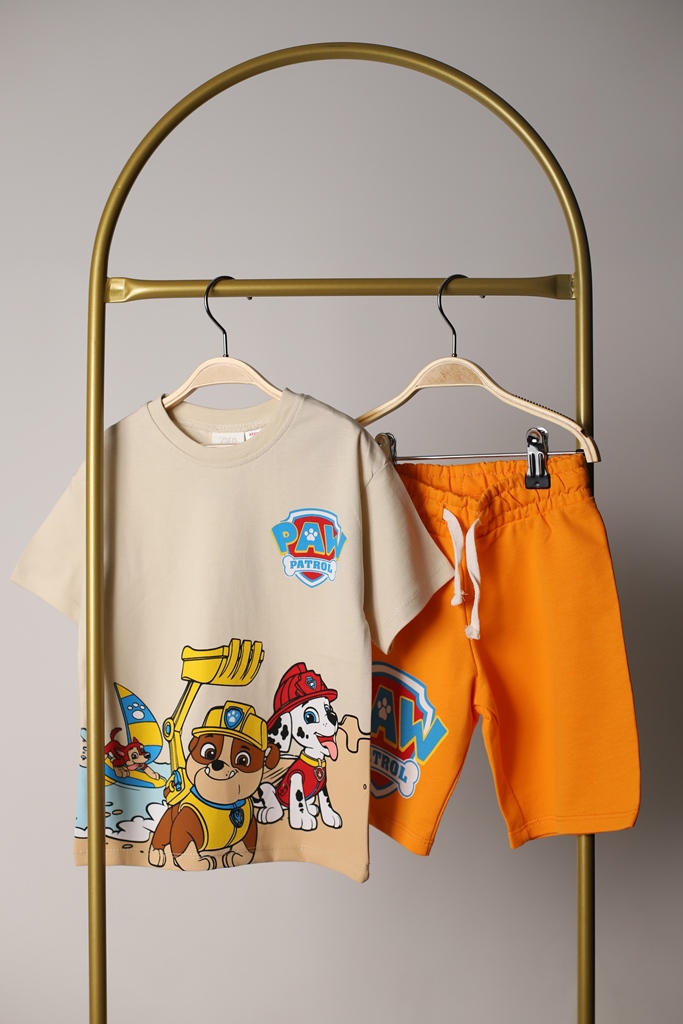 Paw Patrol Turuncu Şortlu Takım