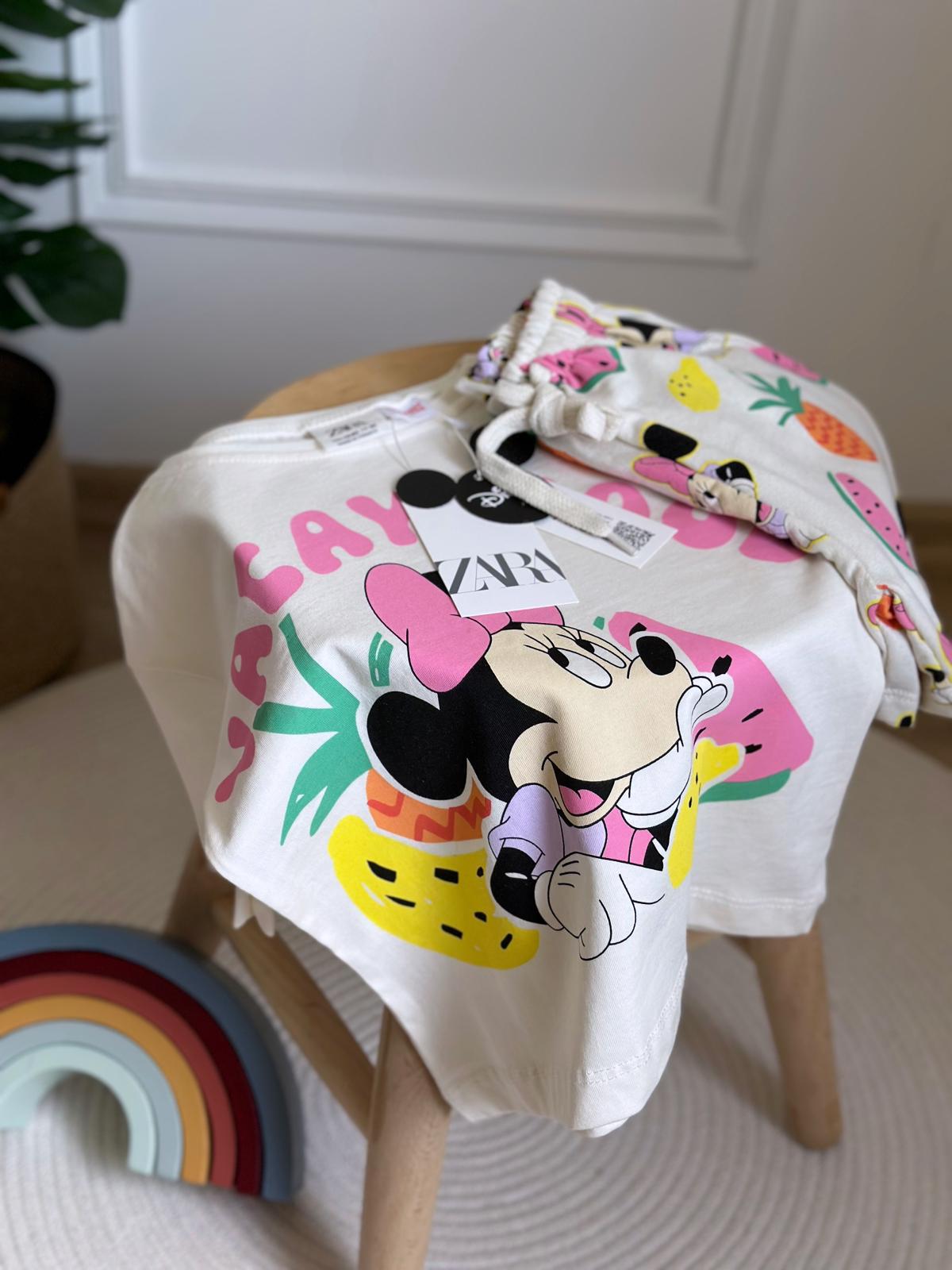 Minnie Mouse Şortlu Takım