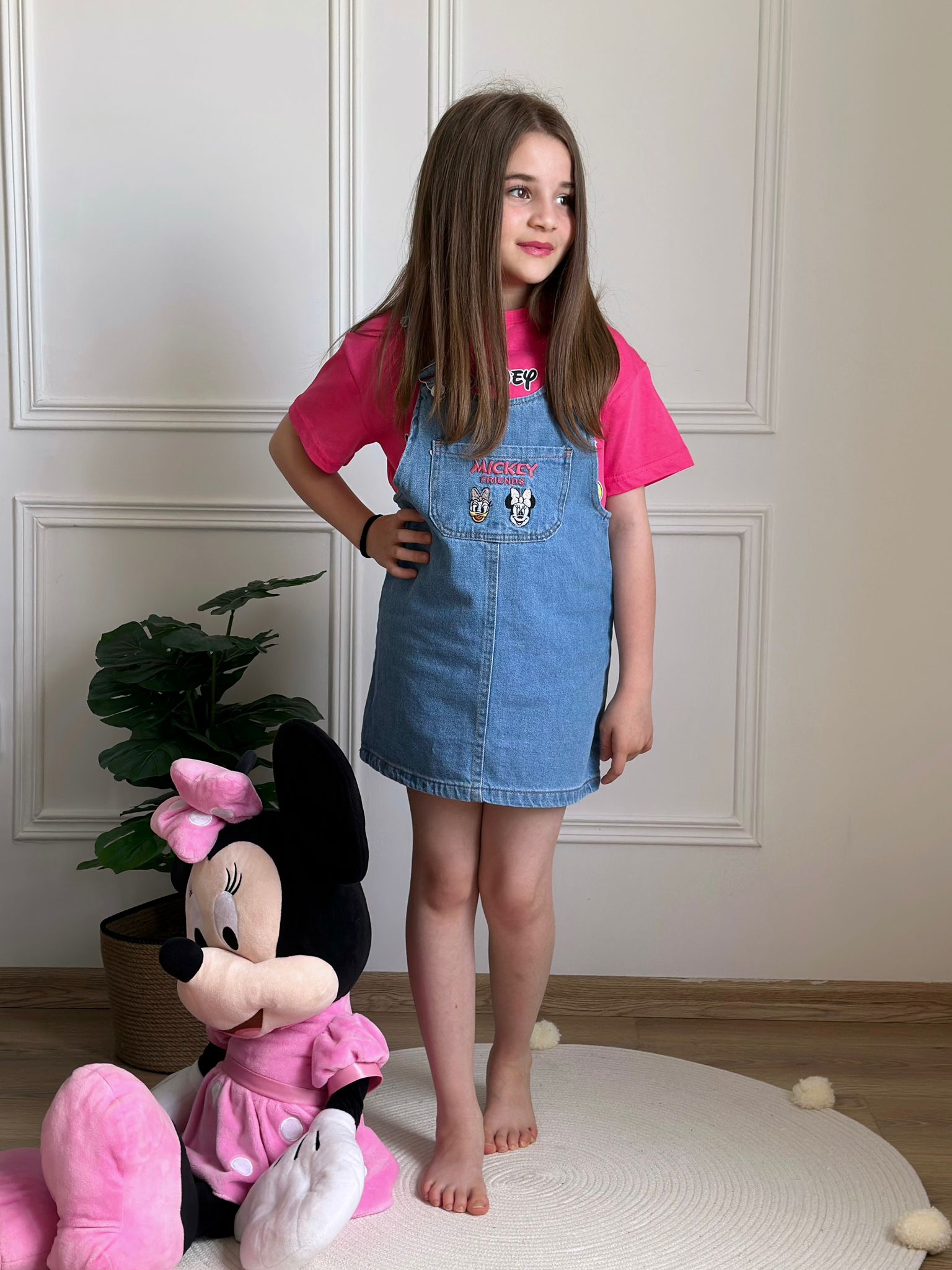 Minnie ve Arkadaşları Tulum Kombin Elbise