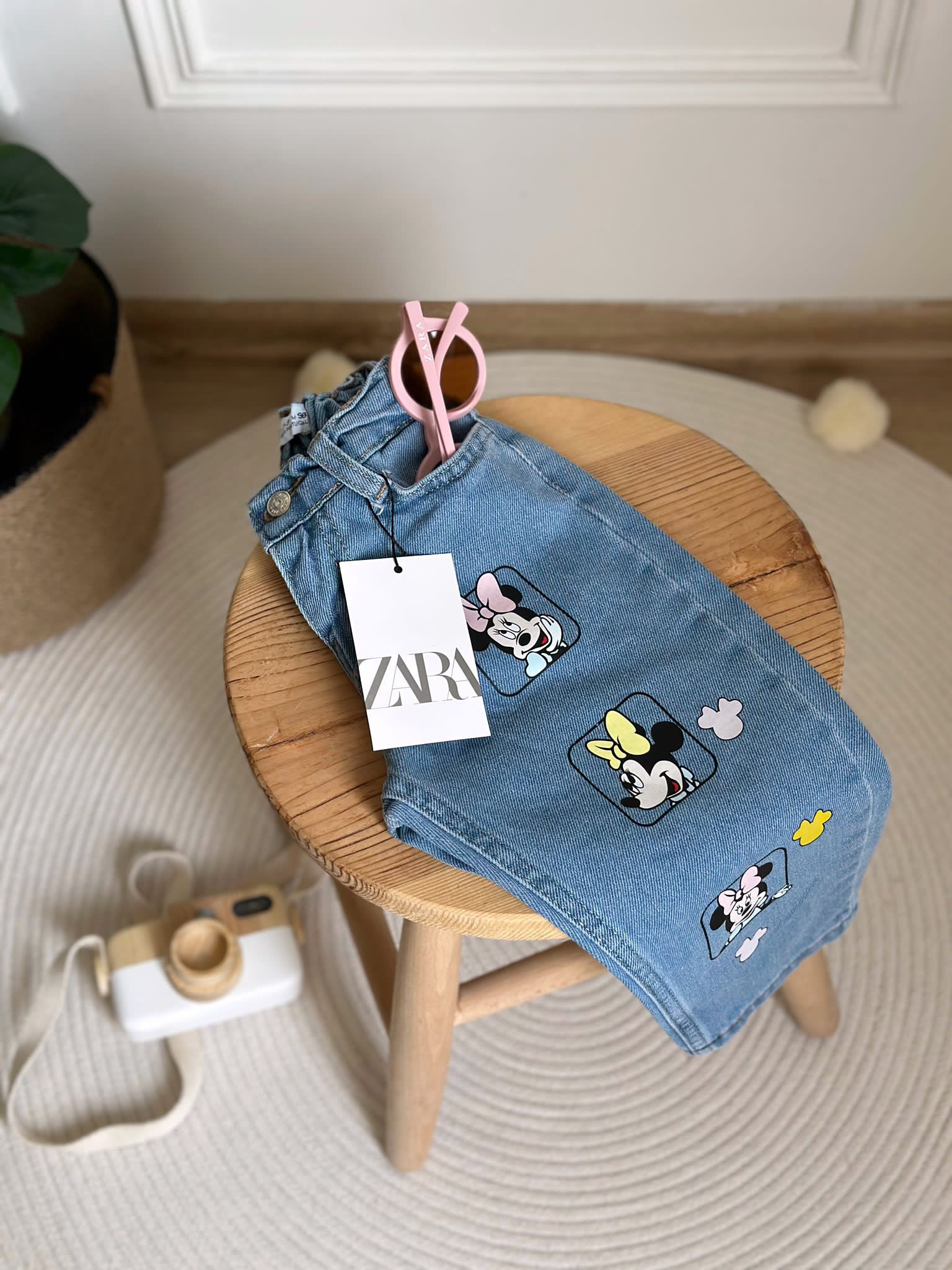 Minnie Mouse Baskılı Jean