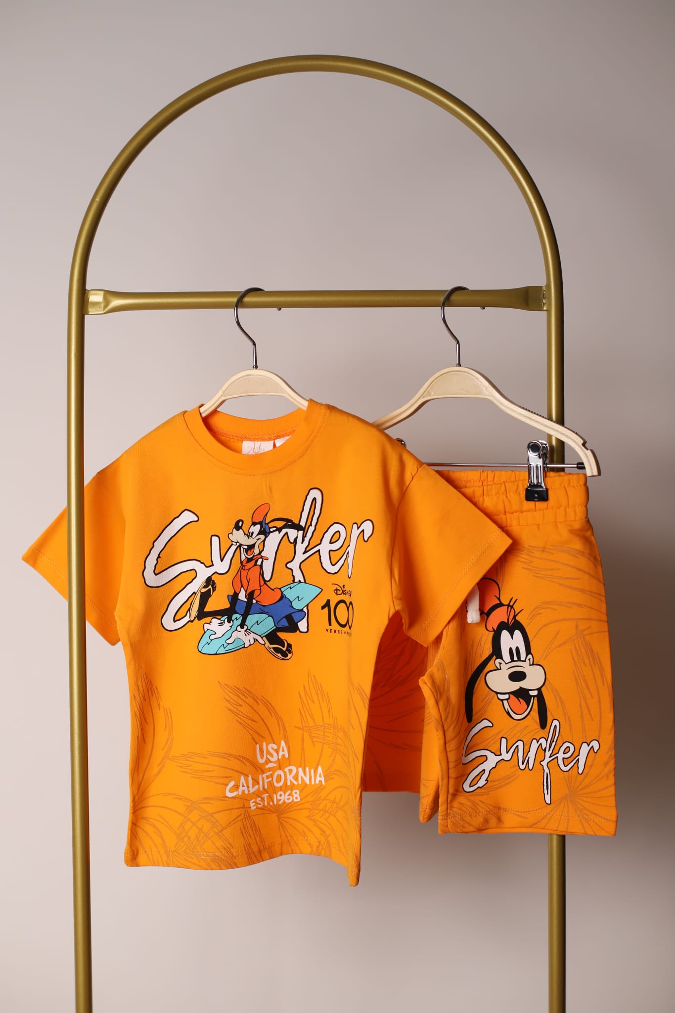 Surfer Turuncu Goofy Şortlu Takım