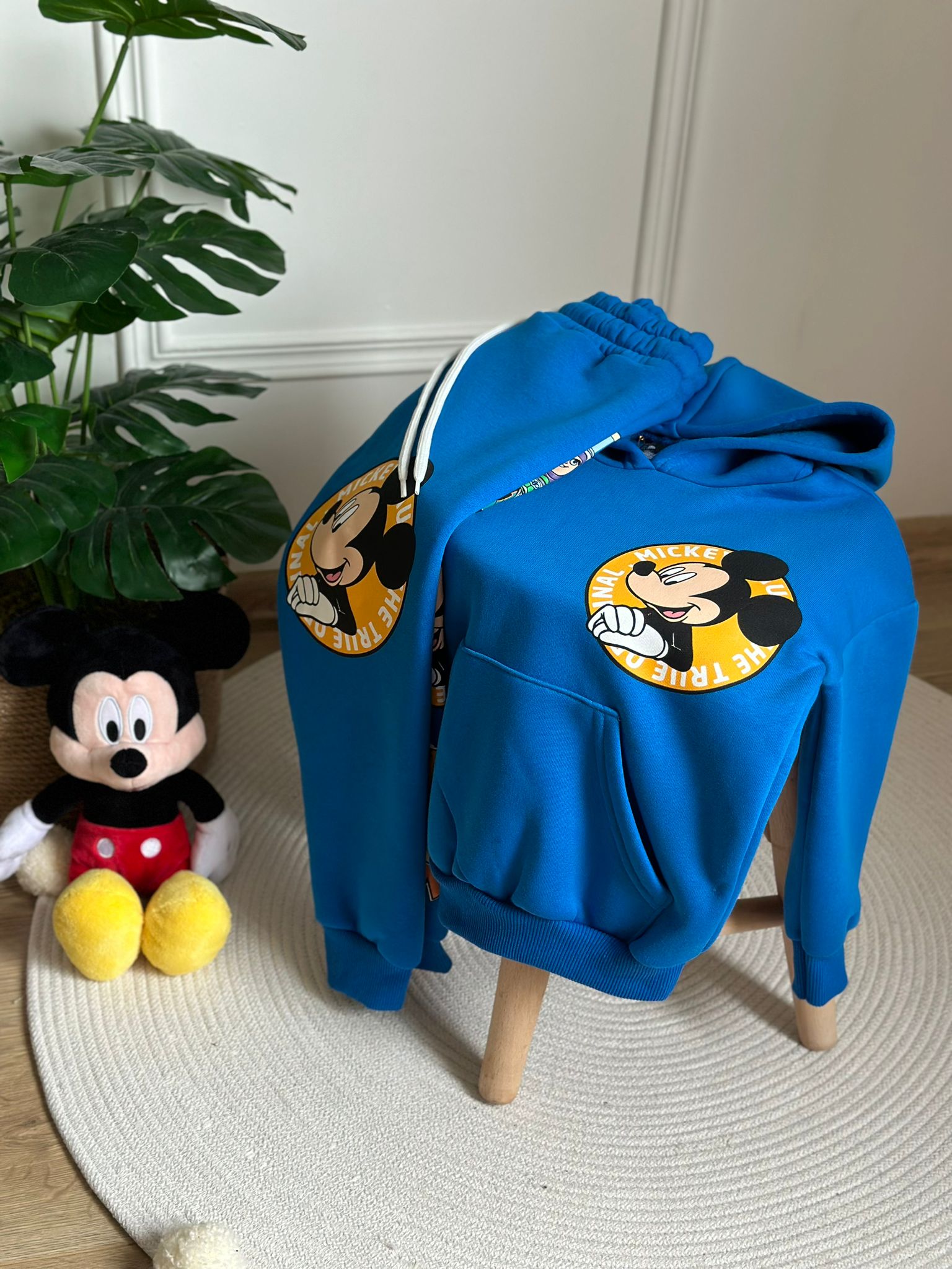 Mavi Disney Sırt Baskılı Eşofman Takımı