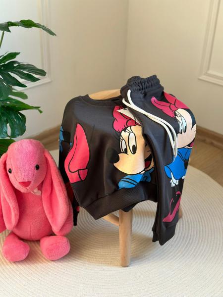 Siyah Minnie Mouse Eşofman Takımı