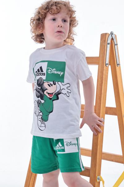 Yeşil Sporcu Mickey Şortlu Takım