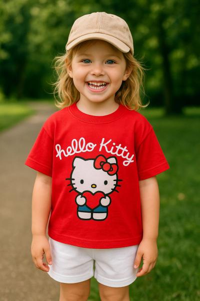 Kırmızı Hello Kitty T-Shirt