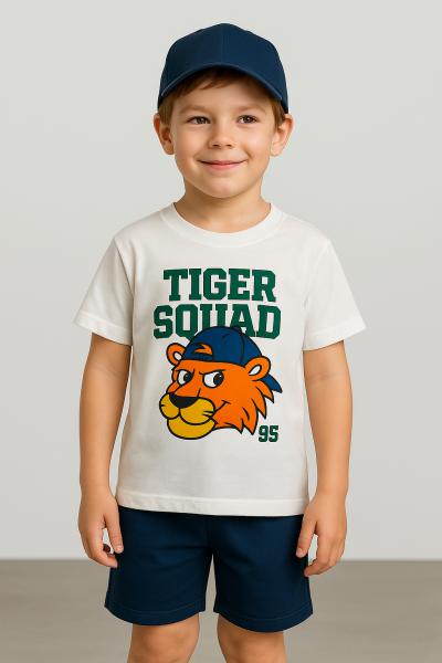 Tiger Squad Baskılı Şortlu Takım