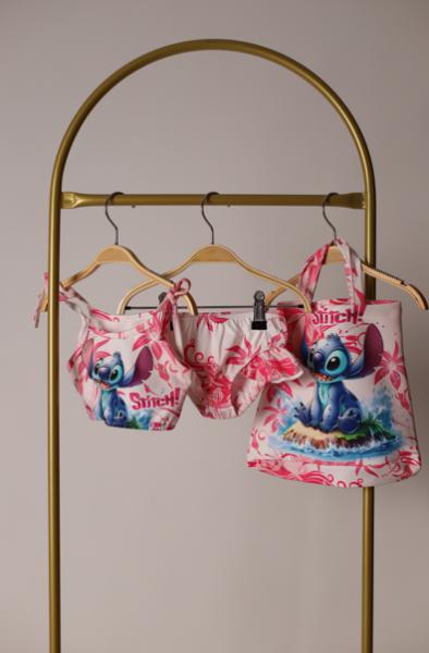 Çantalı Stitch Bikini Takımı