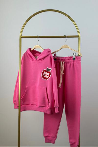 New York Baskılı Pembe Eşofman Takımı