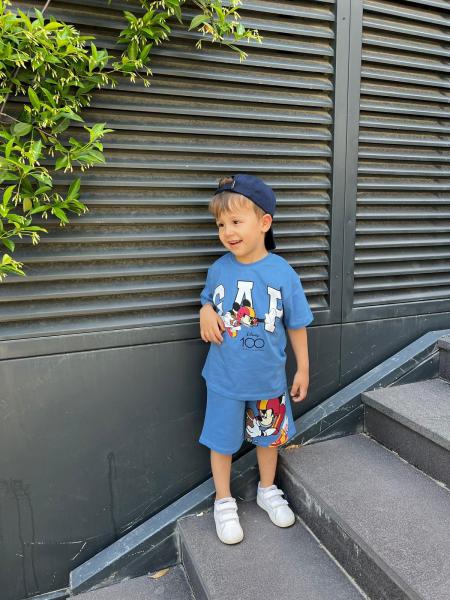 Mavi Gap Athletic Mickey Şortlu Takım