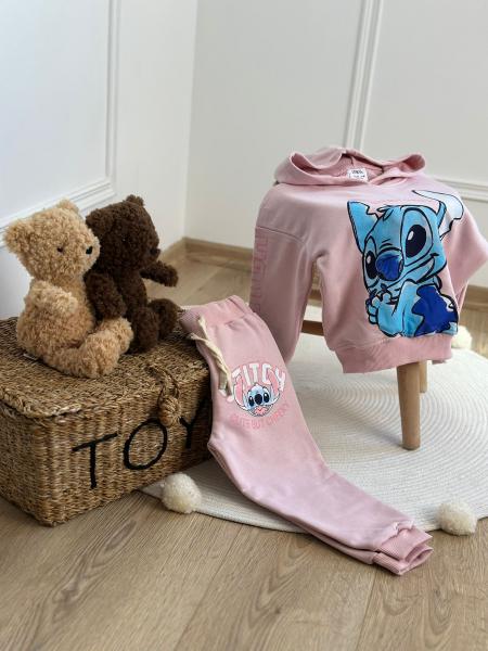 Stitch Baskılı Taytlı Takım