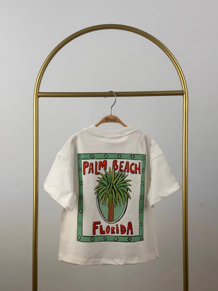 Palm Beach Florida Sırt Detay Baskılı T-Shirt