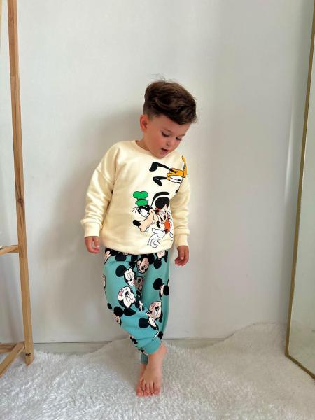Mickey ve Arkadaşları Renkli Eşofman Takımı