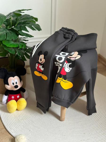 Füme Mickey Sporcu Eşofman Takımı