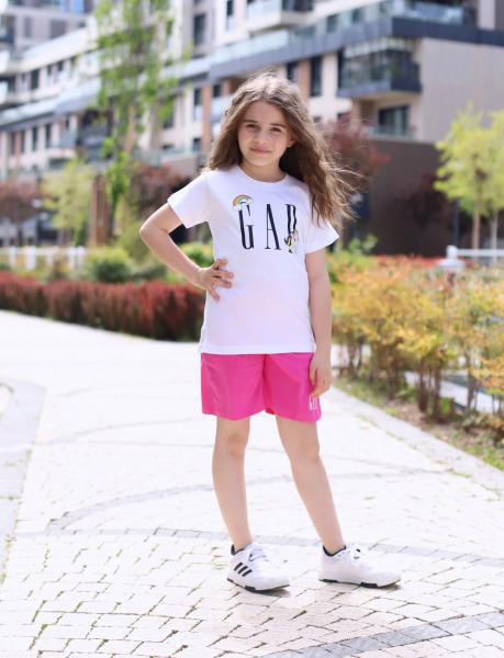 Beyaz Gap My Little Pony Baskılı Şortlu Takım