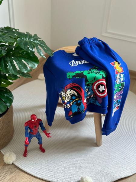 Mavi Marvel Sırt Baskılı Eşofman Takımı