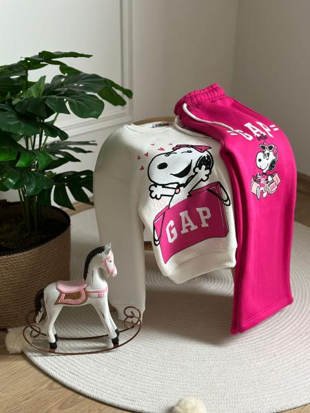 Pembe Gap Sevimli Snoopy Eşofman Takımı