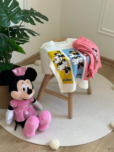Colour Minnie Mouse Şortlu Takım