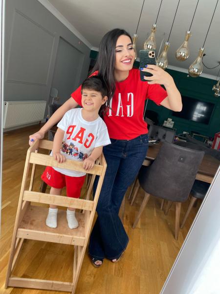 Beyaz Paw Patrol Baskılı Gap Şortlu Takım