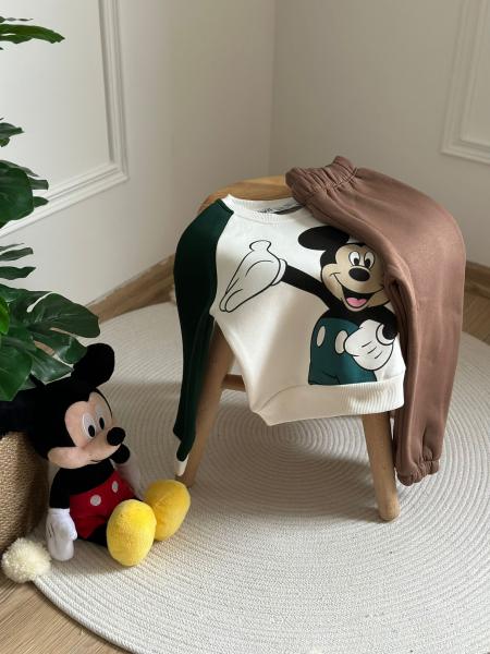 Çok Renkli Mickey Mouse Eşofman Takımı