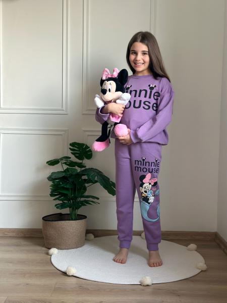 Sevimli Minnie Mouse Sırt Baskılı Eşofman Takımı