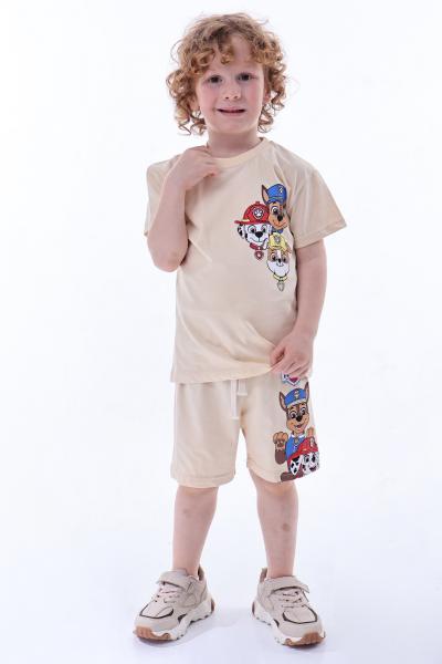Krem Rengi Paw Patrol Team Şortlu takım