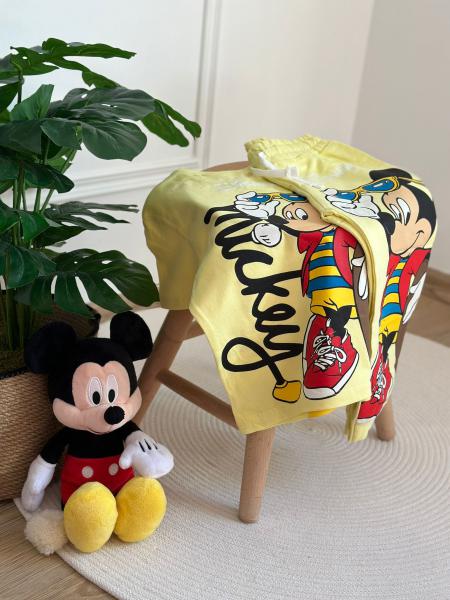 Sarı Kaykaycı Mickey Eşofman Takımı