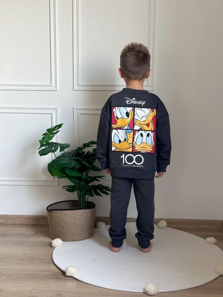 Donald Duck Kareli Sırt Baskılı Eşofman Takımı