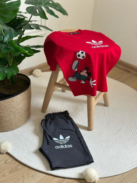 Futbolcu Mickey Spor Logolu Şortlu Takım