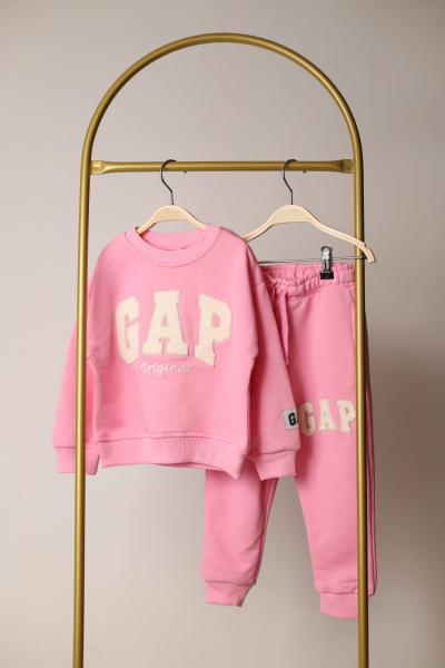 Pembe Punch İşlemeli Gap Eşofman Takımı