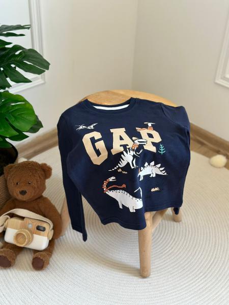 Dinazor Baskılı Gap Uzun Kollu T-Shirt