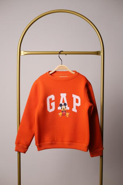 Turuncu Mickey Detaylı Gap Sweatshirt